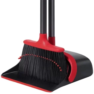 YANXUS Plastic Metal Broom & Dustpan Set